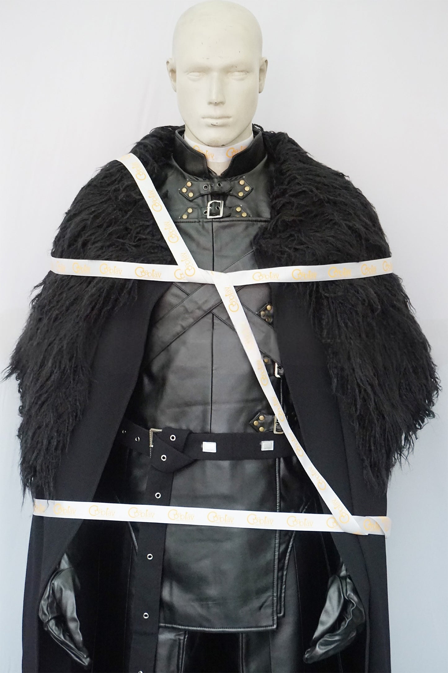 Jon Snow Faux Fur Black Cape Cosplay Costume