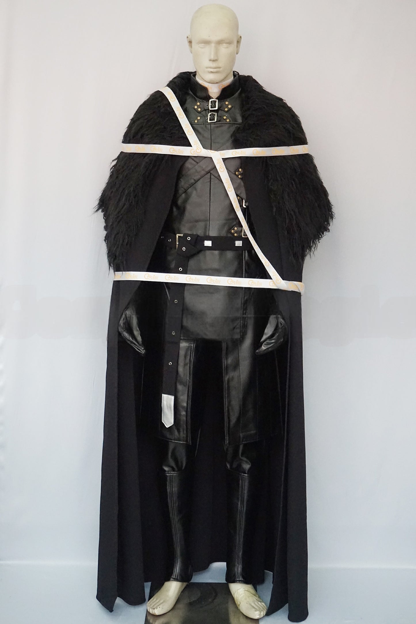 Jon Snow Faux Fur Black Cape Cosplay Costume
