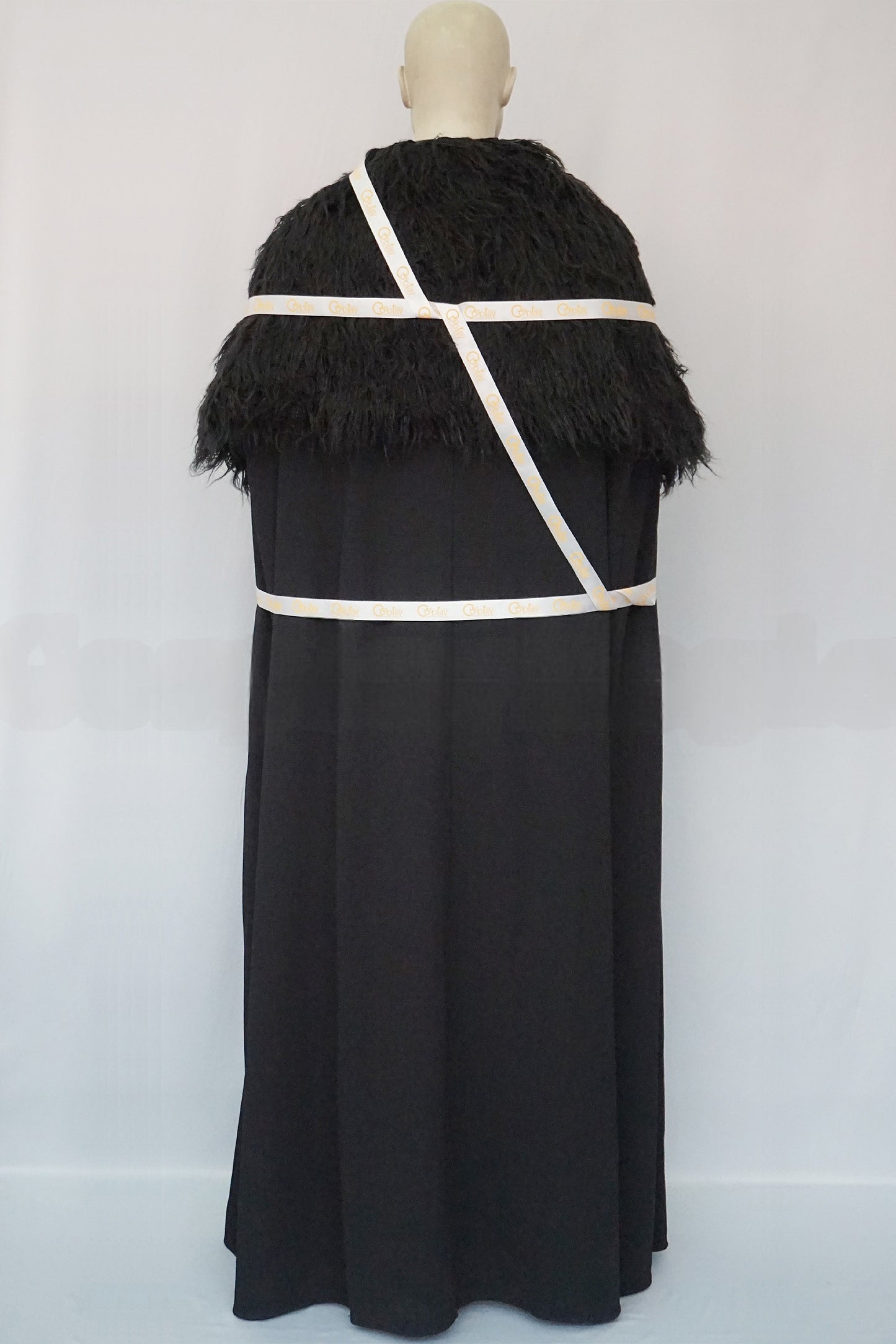 Jon Snow Faux Fur Black Cape Cosplay Costume
