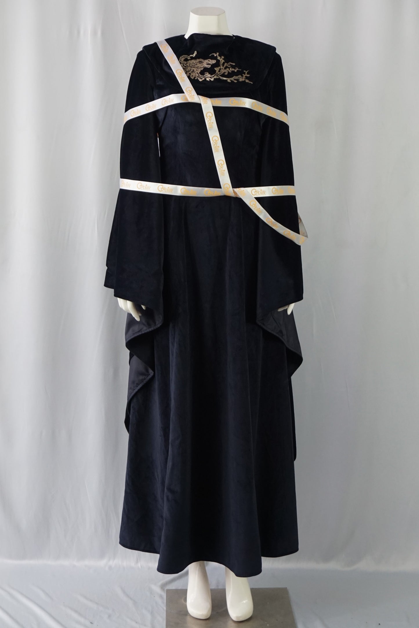 Queen Sansa Direwolf Black Dress Cosplay Costume