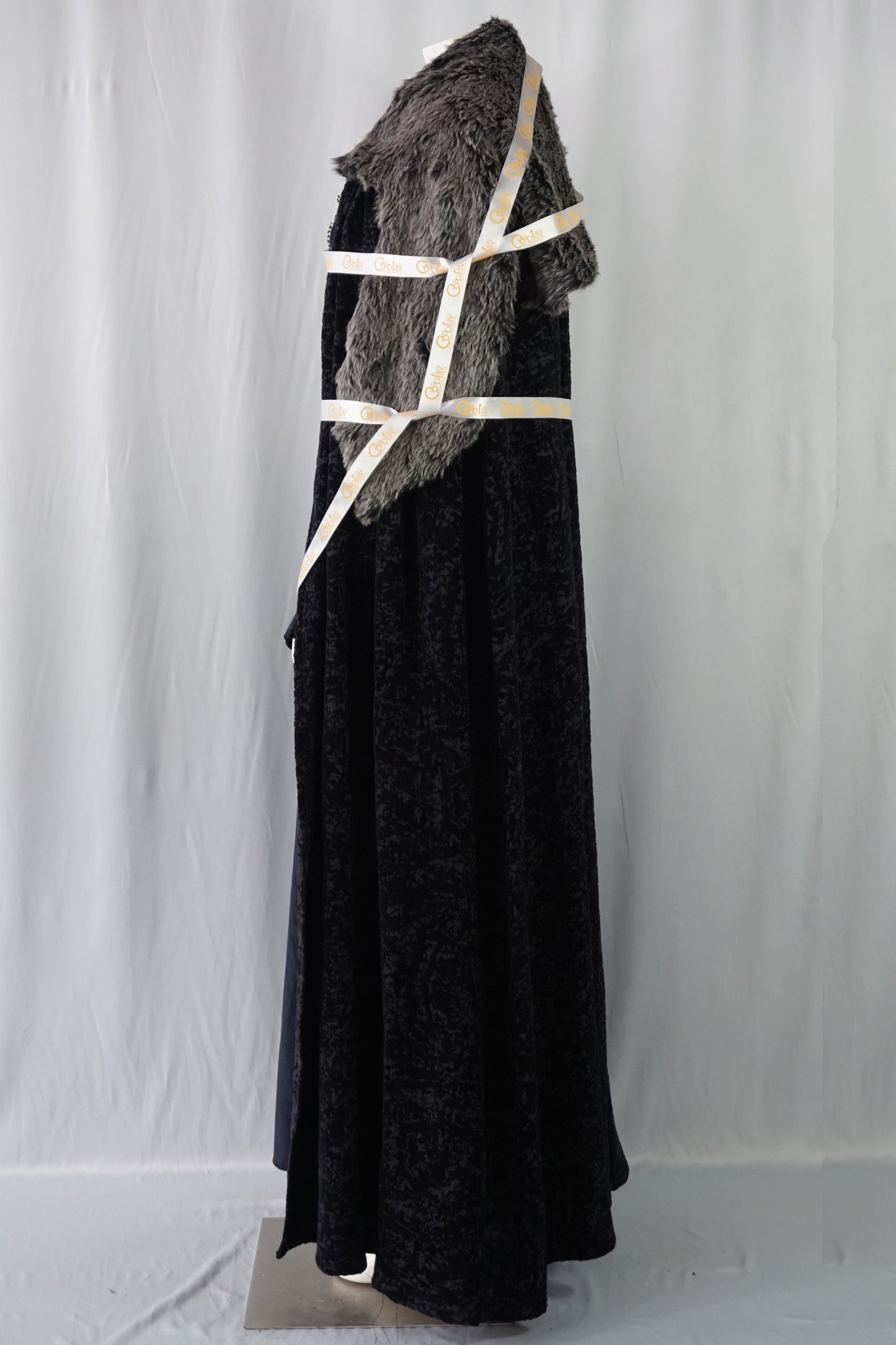 Queen Sansa Direwolf Black Dress Cosplay Costume