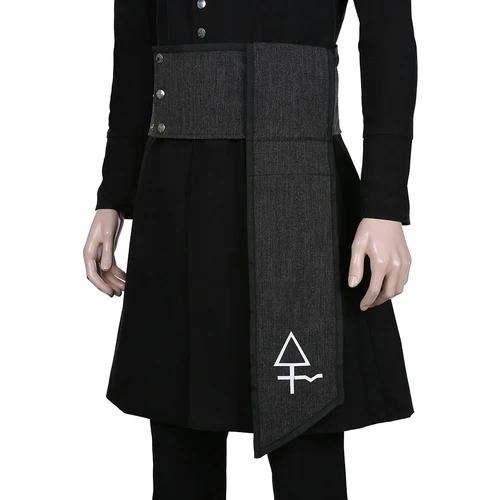 Ghost B.C. Nameless Ghoul Black Coat Cosplay Costume