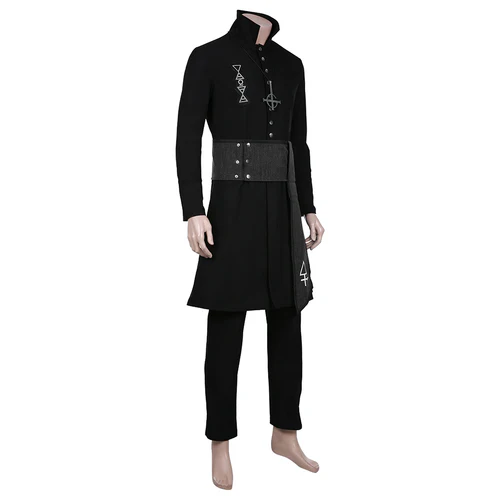 Ghost B.C. Nameless Ghoul Black Coat Cosplay Costume