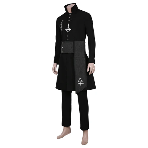 Ghost B.C. Nameless Ghoul Black Coat Cosplay Costume