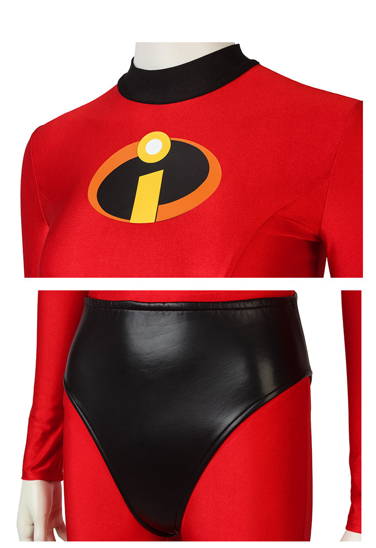 Elastigirl Helen Parr Red Latex Cosplay Costume