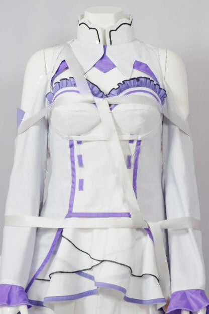 Emilia Re Zero Dress Cosplay Outfit