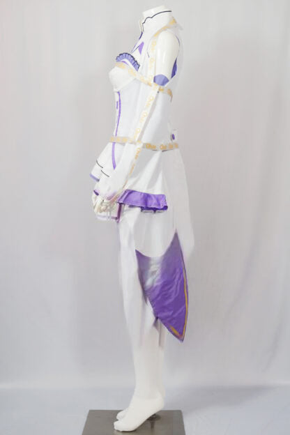 Emilia Re Zero Dress Cosplay Outfit