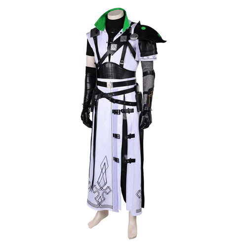 FF Cloud Strife White Outfit Cosplay Costume