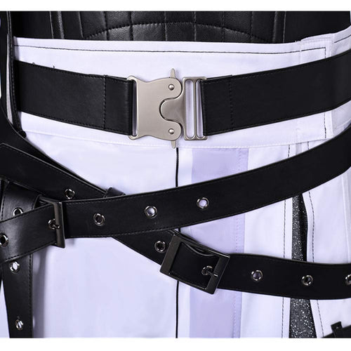 FF Cloud Strife White Outfit Cosplay Costume