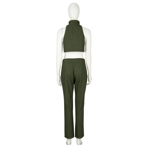 FFVII Tifa Lockhart Green Cowboy Suit Cosplay Costume