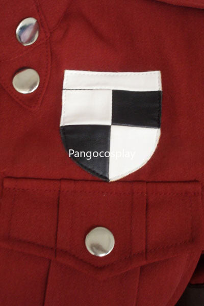Hellsing Seras Victoria Red Uniform Cosplay Costume