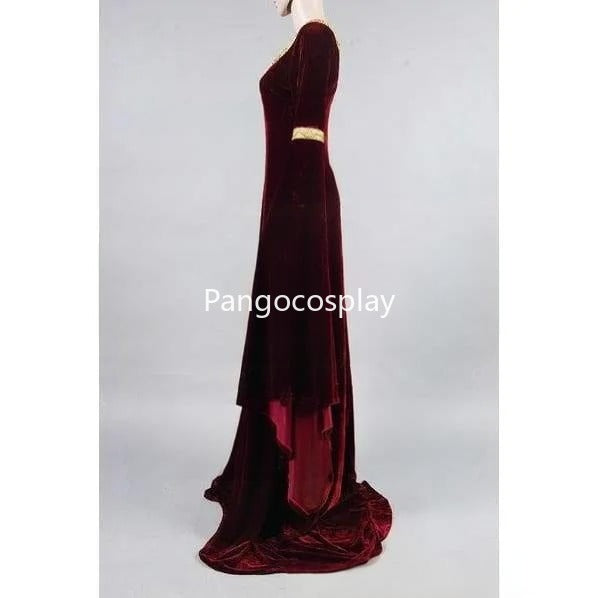 Arwen'S Cranberry Gown Dress