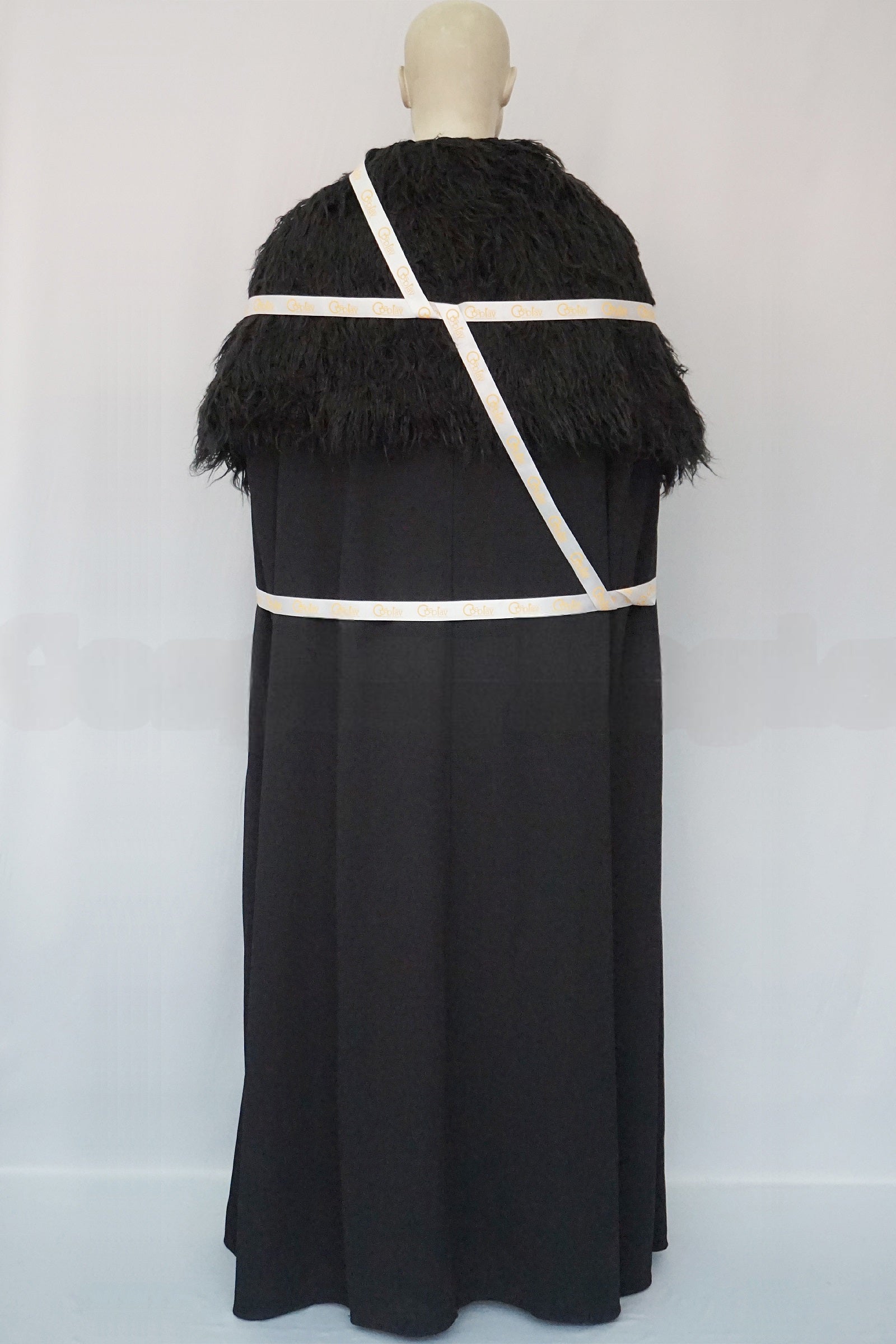 Jon Snow Faux Fur Black Cape Cosplay Costume