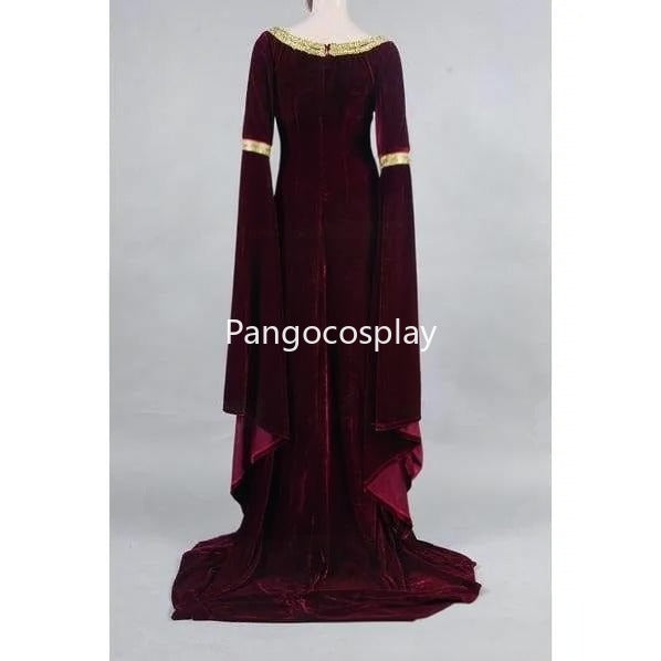 Arwen'S Cranberry Gown Dress