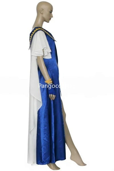 Belldandy Royal Blue and White Flowing Gown Cosplay Costume