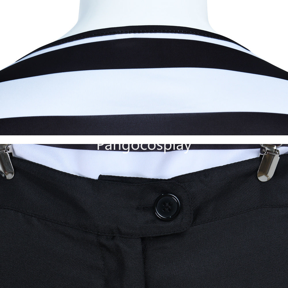 Tweedle Dee and Tweedle Dum Black and White Stripe Costume for World Book