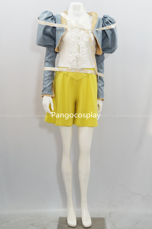Bella Baxter Blue Puffed Sleeves Cosplay Costume
