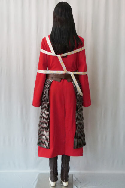 Mulan 2020 Red Fighting Cosplay Outfit
