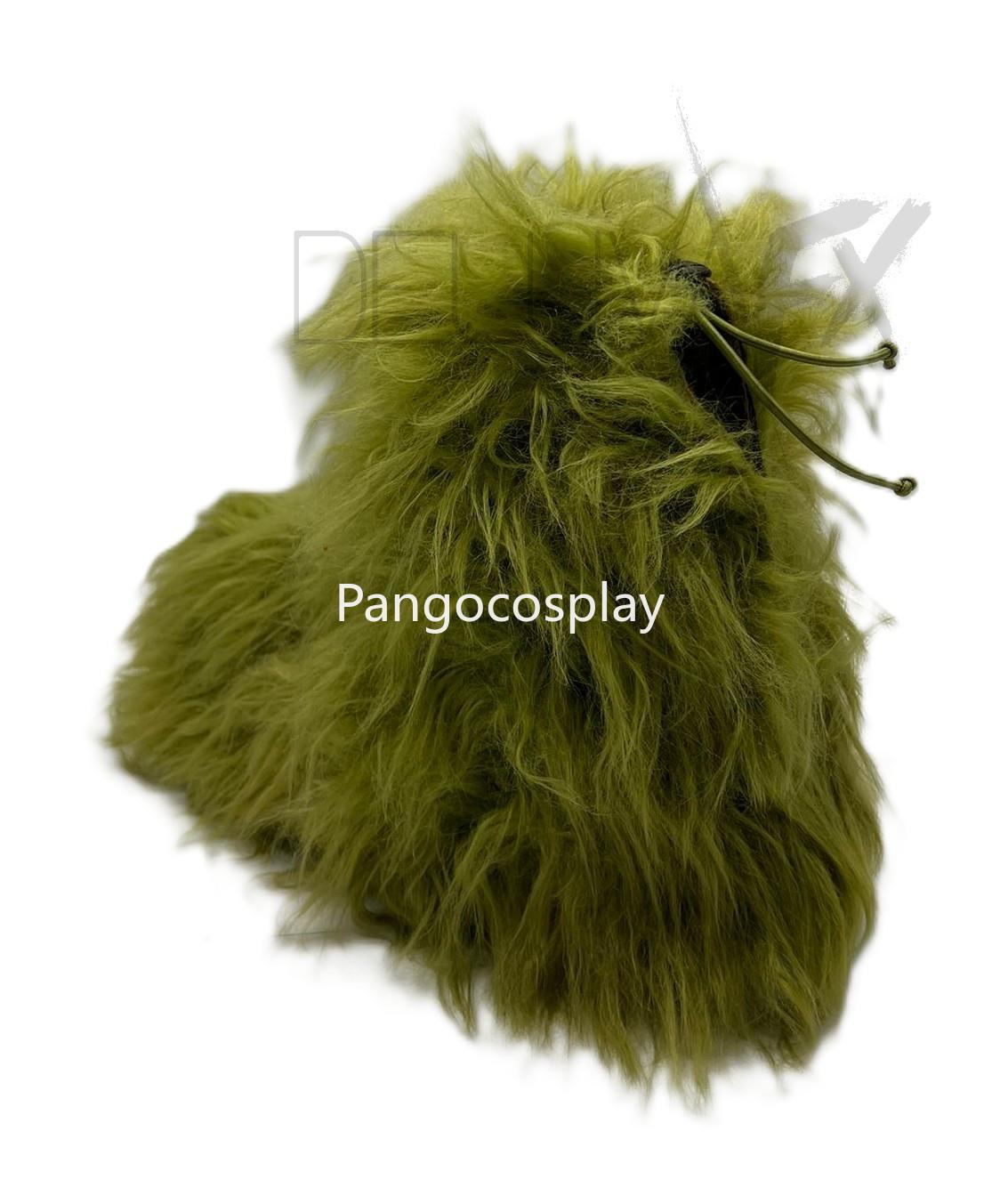 Green Faux Fur Christmas Cosplay Costume