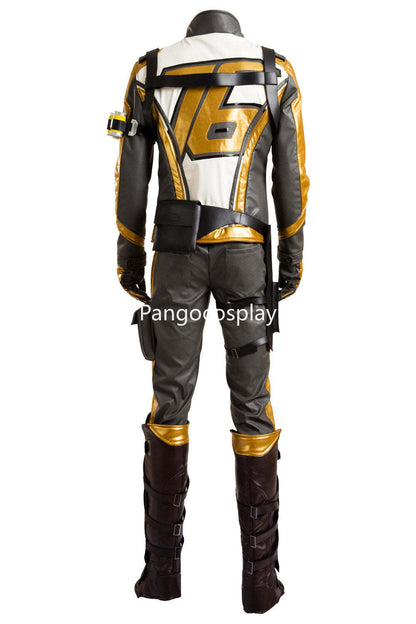 Soldier 76 Bio Jack Morrison Gold Edition Outfit Cosplay Costume