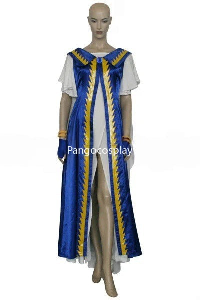Belldandy Royal Blue and White Flowing Gown Cosplay Costume