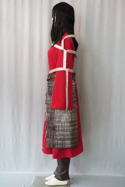 Mulan 2020 Red Fighting Cosplay Outfit