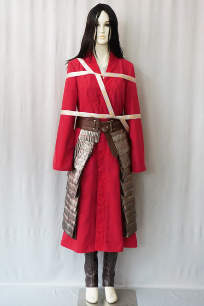 Mulan 2020 Red Fighting Cosplay Outfit