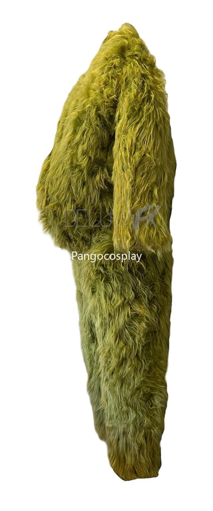 Green Faux Fur Christmas Cosplay Costume