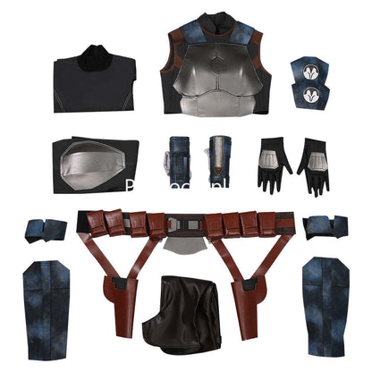 The Mando S2 Bo-Katan Kryze Top Vest Pants Outfits Halloween Suit Cosplay Costume
