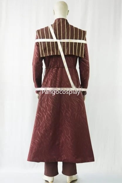Petyr Baelish Dark Red Brown Striped Cosplay Costume