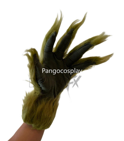Green Faux Fur Christmas Cosplay Costume