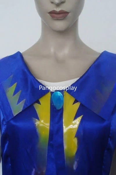Belldandy Royal Blue and White Flowing Gown Cosplay Costume