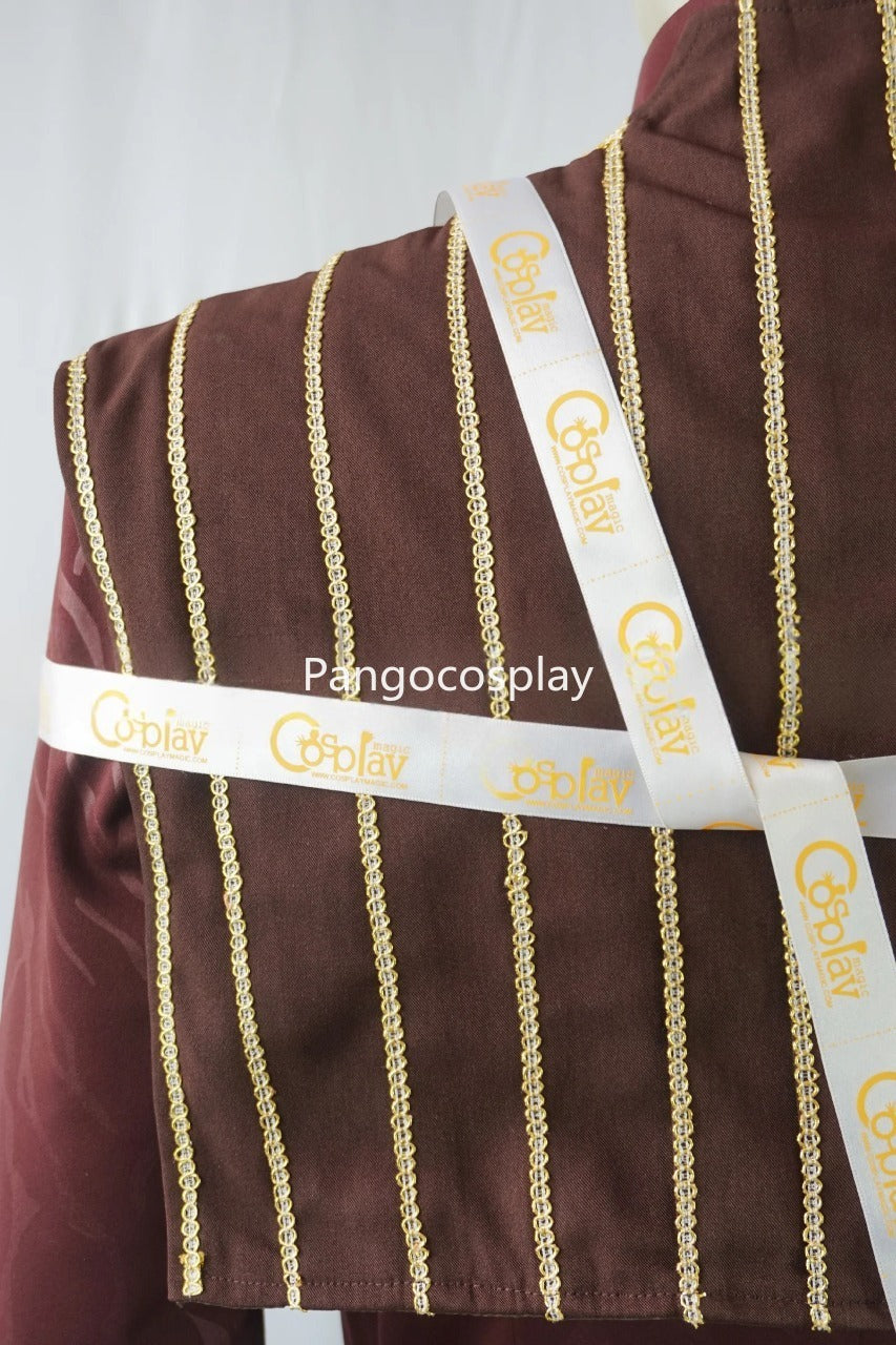 Petyr Baelish Dark Red Brown Striped Cosplay Costume