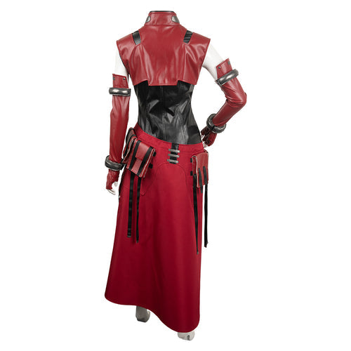 Aerith Gainsborough Women Red Suit Cosplay Costume