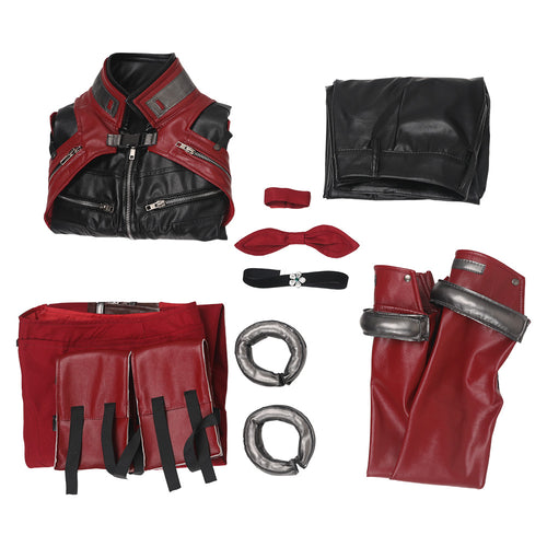 Aerith Gainsborough Women Red Suit Cosplay Costume