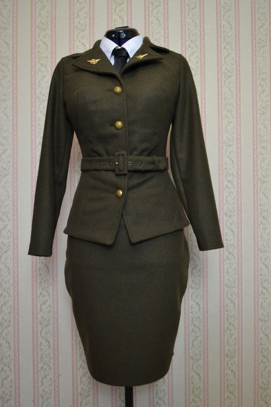 1940s Peggy Carter Army Cosplay Uniform