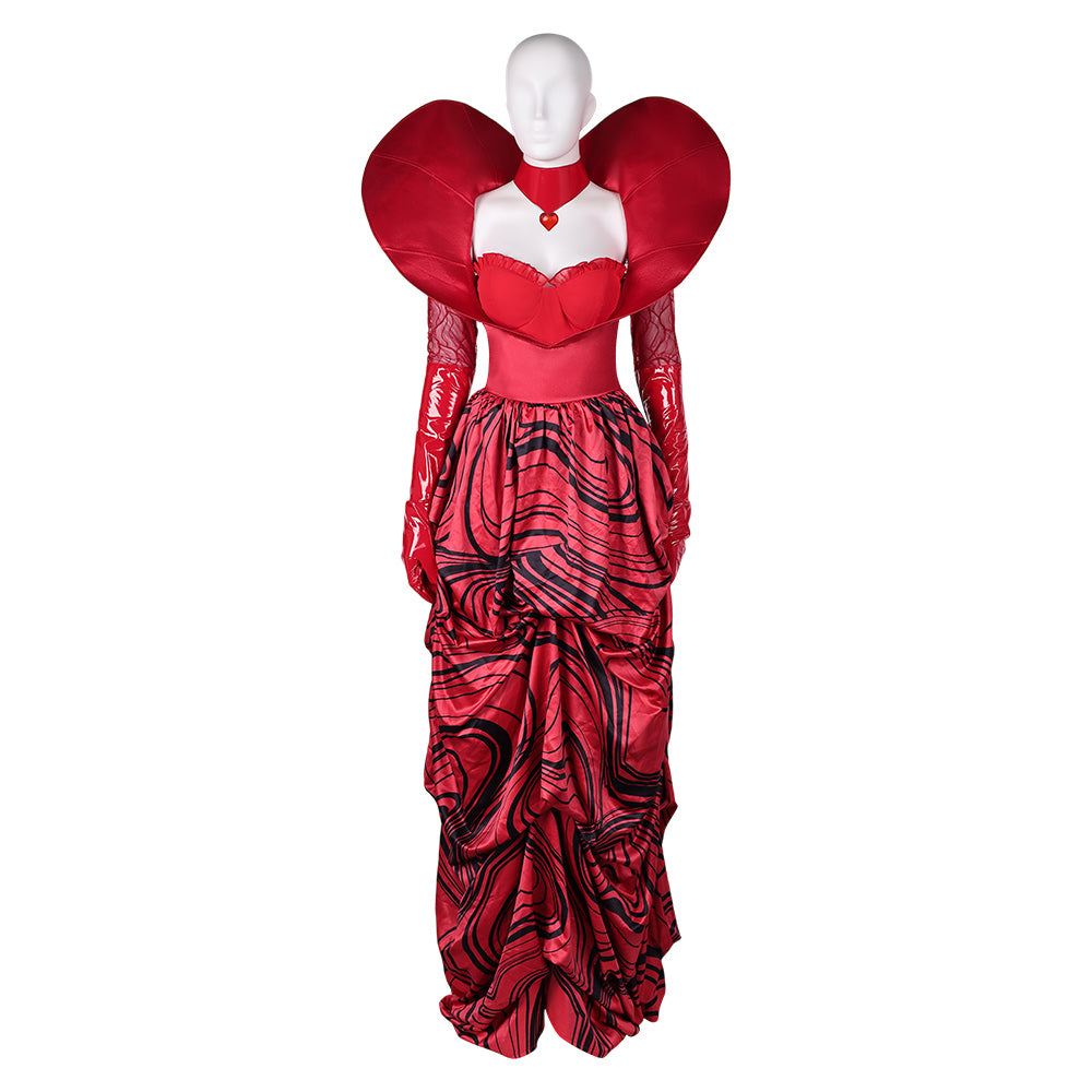 Queen Of Hearts Women Red Cosplay Dress