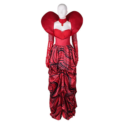Queen Of Hearts Women Red Cosplay Dress