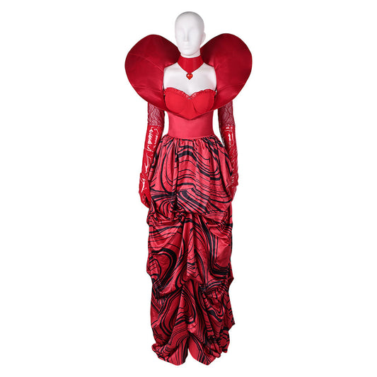 Queen Of Hearts Women Red Cosplay Dress
