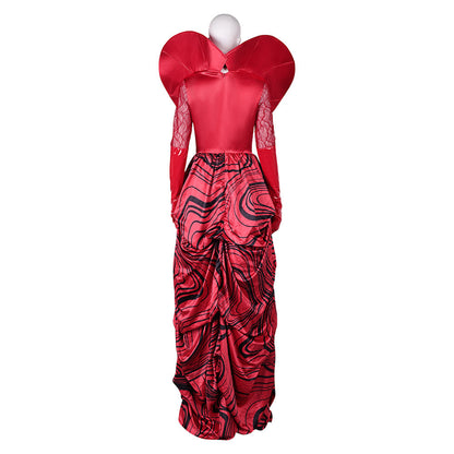 Queen Of Hearts Women Red Cosplay Dress