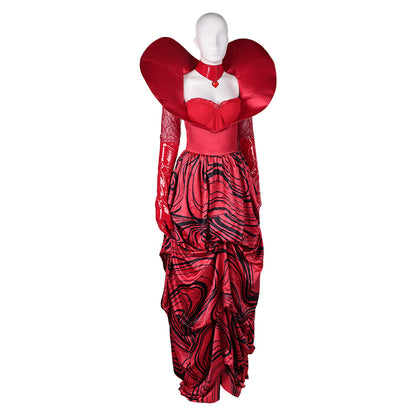 Queen Of Hearts Women Red Cosplay Dress