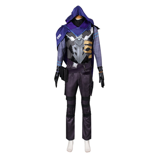 Omen Purple Cosplay Top Pants Full Set