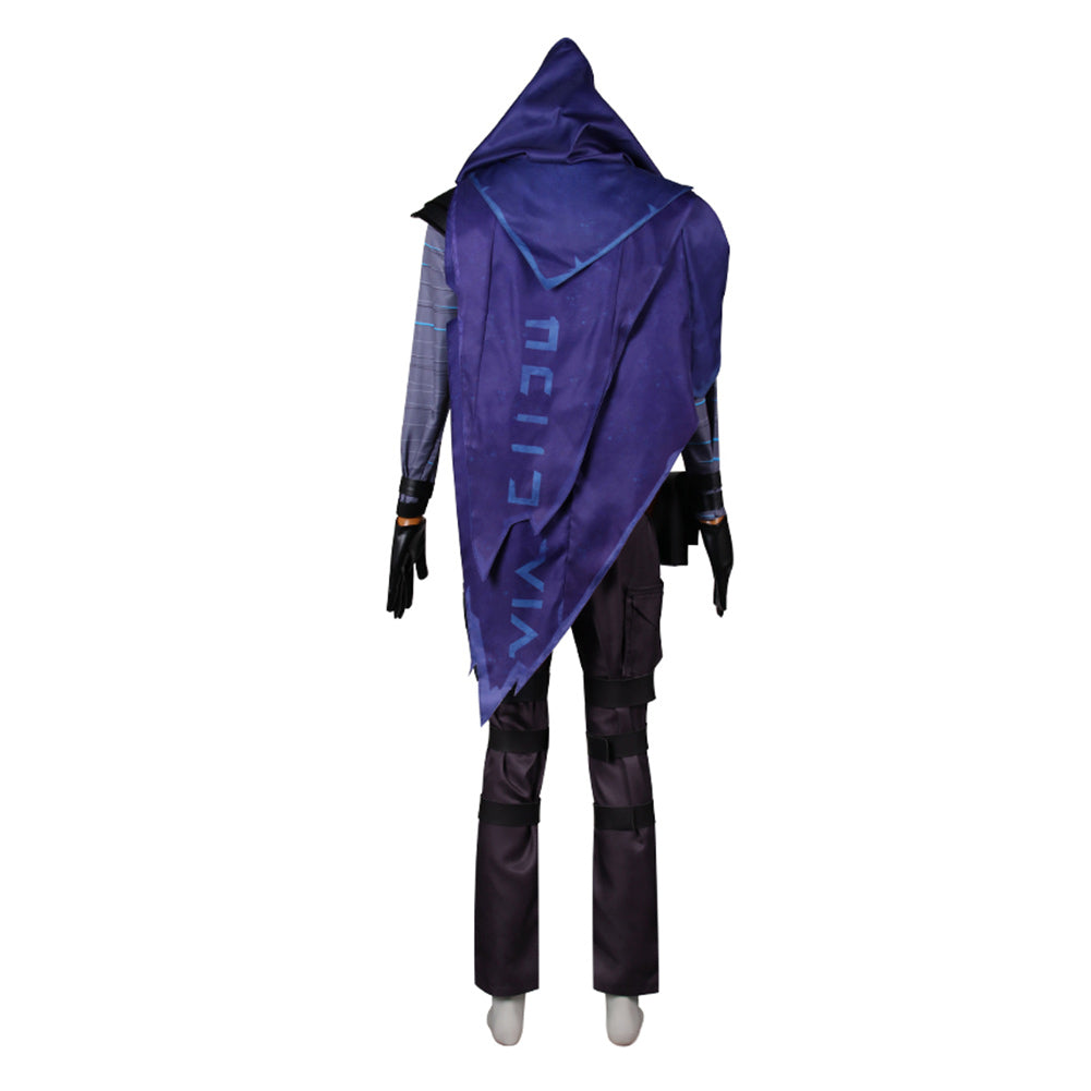 Omen Purple Cosplay Top Pants Full Set