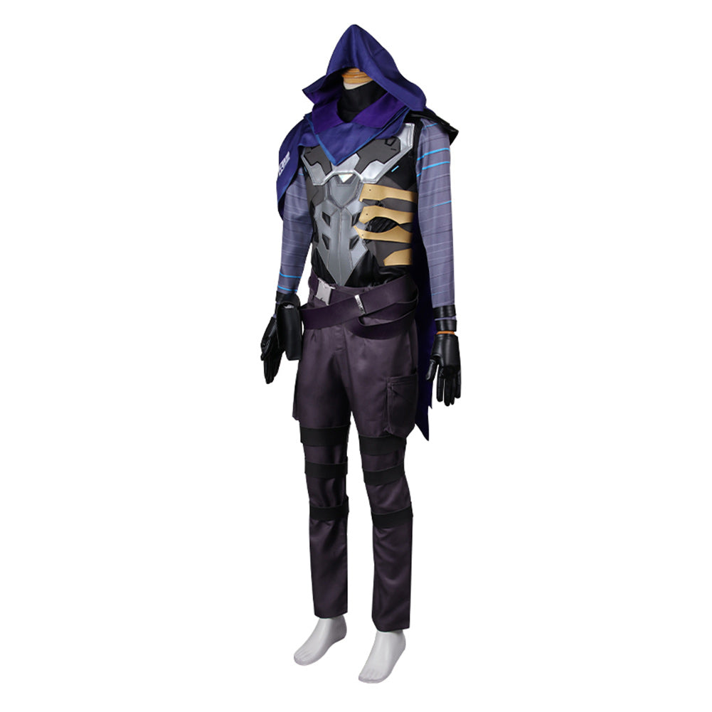 Omen Purple Cosplay Top Pants Full Set