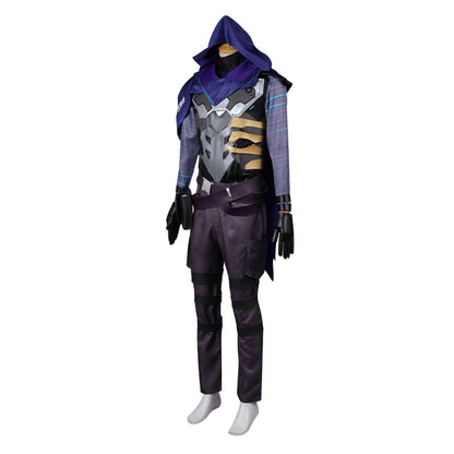 Omen Purple Cosplay Top Pants Full Set