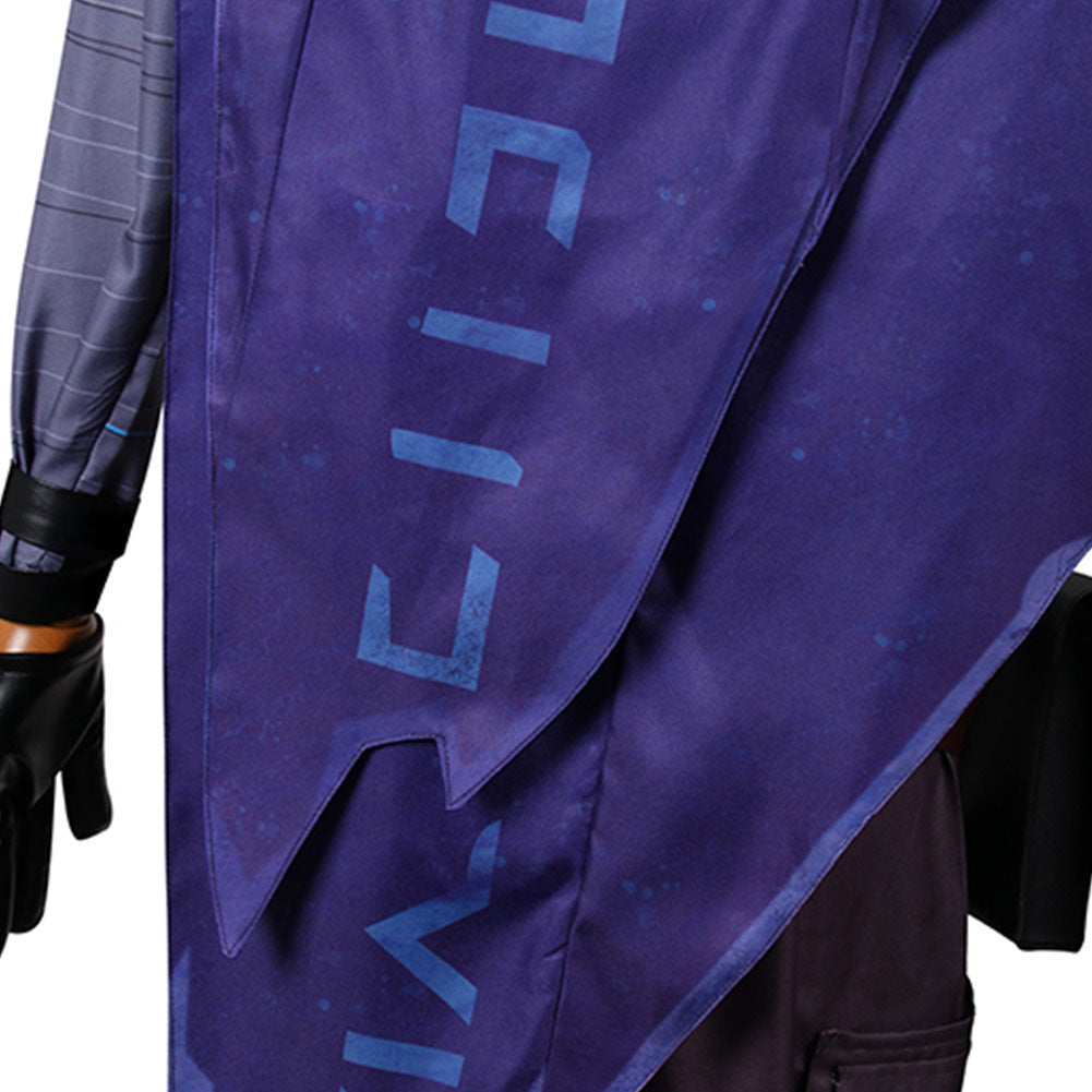 Omen Purple Cosplay Top Pants Full Set