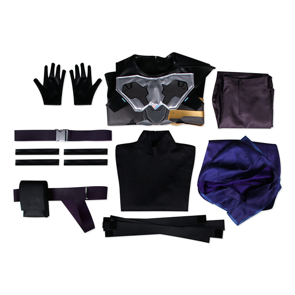 Omen Purple Cosplay Top Pants Full Set
